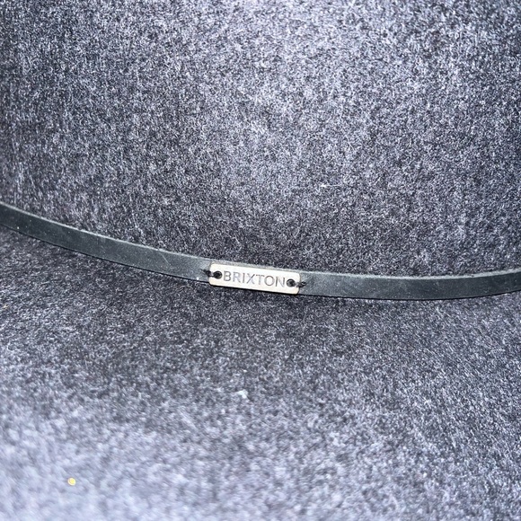 BRIXTON DARK GREY FEDORA HAT - Picture 3 of 8